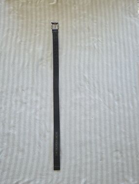 Calvin Klein Black Belt with Silver Buckle